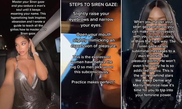 Gen Z is mocked for 'inventing' SMILING after 'siren gaze' trend goes viral