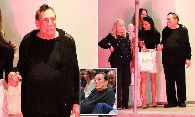 Former LA Clippers owner Donald Sterling is seen on a rare outing in Malibu 
