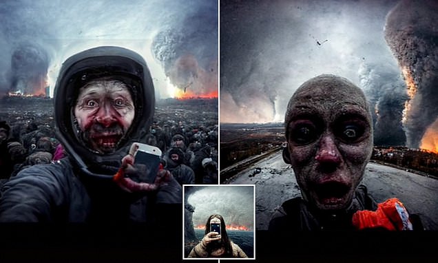 AI asked to generate images of 'the last selfies ever taken' produces nightmarish results