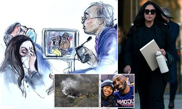 Kobe Bryant's widow BREAKS DOWN in court as lawyer describes how graphic crash photos were leaked