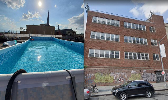 Crafty New York installs a 480-square-foot SWIMMING POOL on the roof of apartment