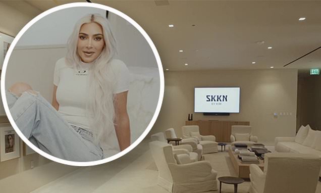 Inside Kim Kardashian's SKKN by Kim office: The billionaire tours the massive space for her brand