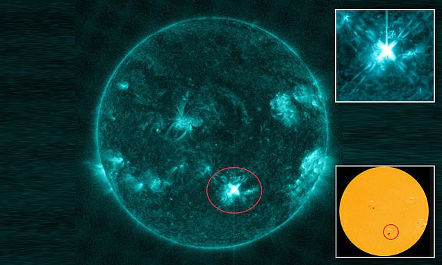 'Cannibal' explosion on the sun is hurling to Earth that could trigger radio blackouts