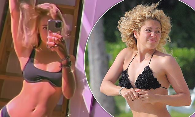 Gerard Pique's new girlfriend Clara Chia, 23, dances to Shakira