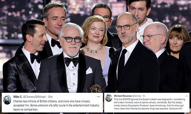 Succession creator Jesse Armstrong blasted online after 'obscene' King Charles comments during Emmys