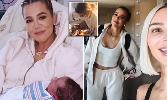 Khloe Kardashian gave birth with Kim, not Tristan Thompson, with her