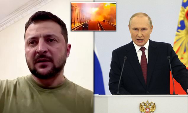 'Today was mostly sunny, but it was cloudy over Crimea': Zelensky pokes fun at Putin's humiliation