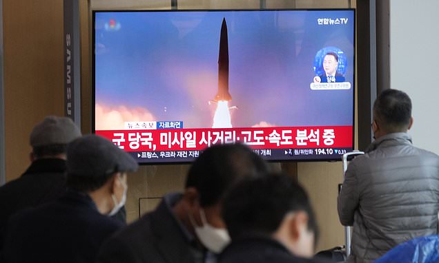 Kim Jong-un fires THREE ballistic missiles towards populated South Korean island