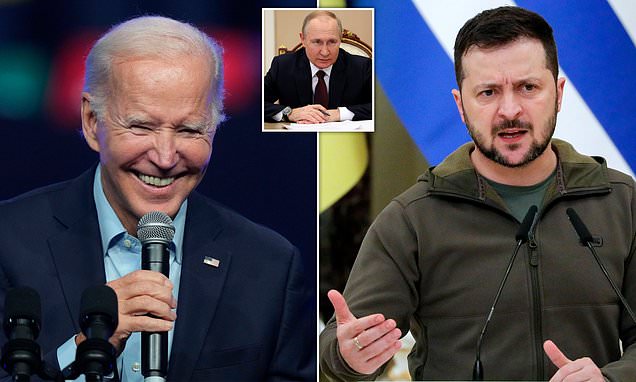 US 'is pressuring Zelensky to drop his ban on talks with Putin and negotiate an end to the fighting'