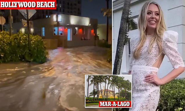 Hurricane Nicole lashes Florida as Tiffany Trump 'flips out' ahead of lavish Mar-A-Lago wedding