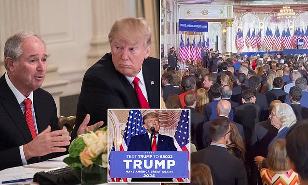 Blackstone Group CEO won't back Trump, as Mar-a-Lago guests tried to leave speech before it ended