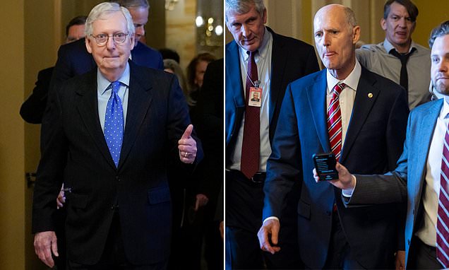 Republicans re-elect Mitch McConnell as their Senate leader
