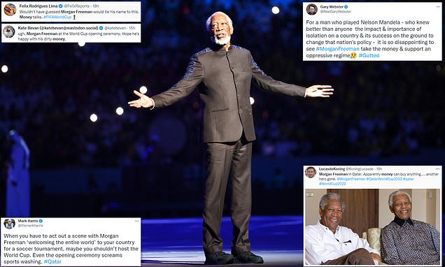 Fans pile in to Morgan Freeman over World Cup opening ceremony gig