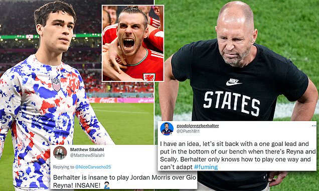 USA fans brand Gregg Berhalter as 'insane' as social media reacts to 1-1 draw against Wales in Qatar