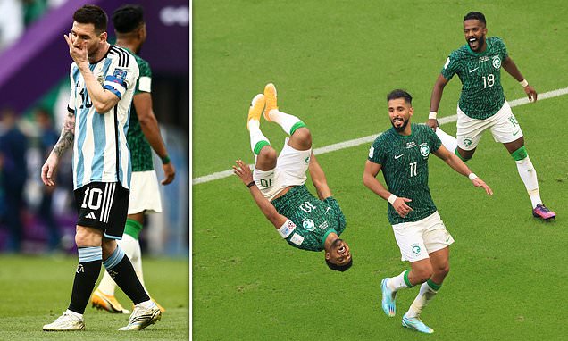 Saudi Arabia cause one of the biggest upsets in football history with 2-1 win over Argentina 