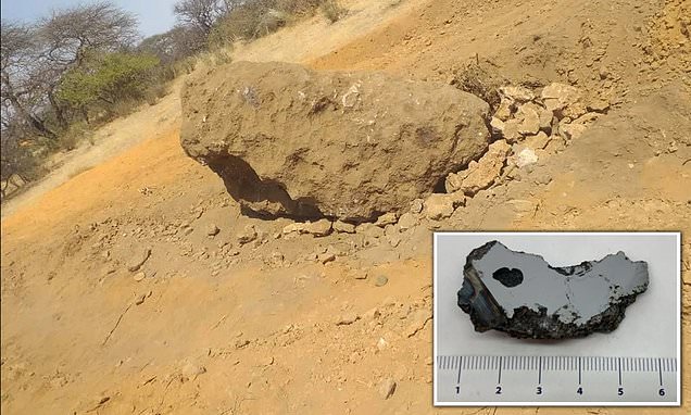 Two minerals never before seen on Earth are discovered in a 14-ton meteorite that crashed in Africa