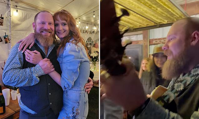 Jake Flint serenaded his new bride at their wedding just hours before died in his sleep