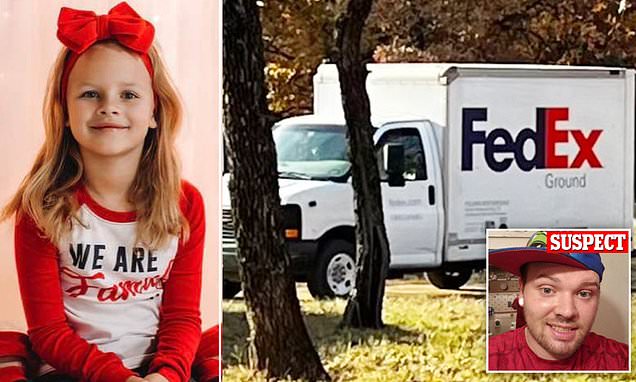 Texas girl found dead two days after being abducted by FedEx driver dropping package off at her home