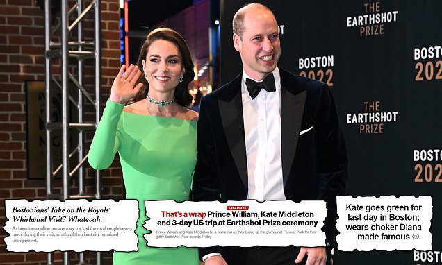 Kate bowls over US media as papers say she and husband William 'hit a home run' on American visit