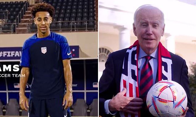 President Biden teams up with USMNT to wish them luck before Holland World Cup game
