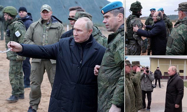 Putin will visit troops in the Donbas region of eastern Ukraine that Russia claims to have annexed