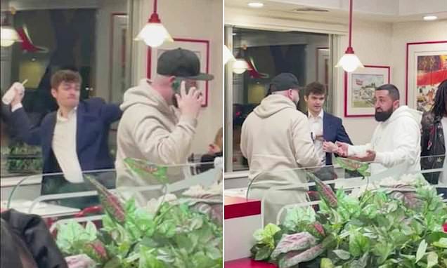 Nick Fuentes, 24, throws his drink at a couple after getting into a dispute at an In-N-Out