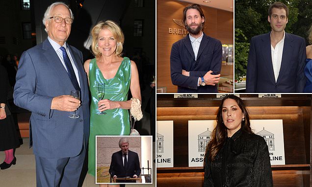 The £600m feud between Evelyn de Rothschild's children and his widow