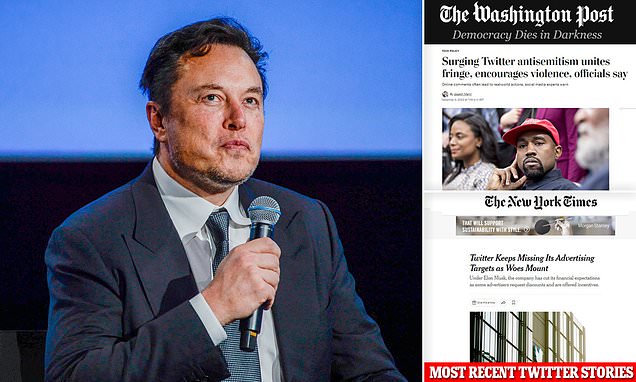 Elon Musk slams NY Times for ignoring his expose of how Twitter censored Hunter Biden laptop