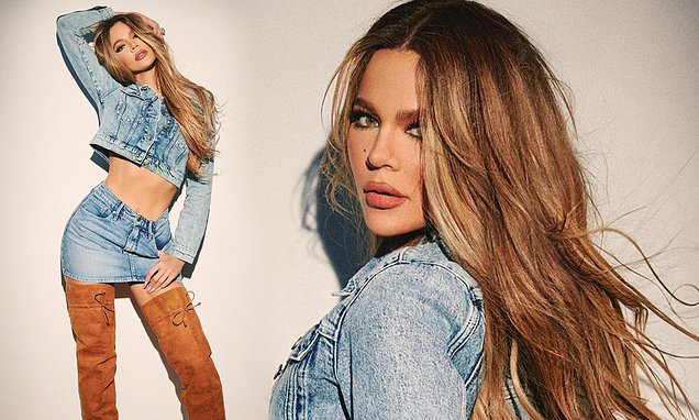 Khloe Kardashian has legs for days in kinky new thigh-high Good American boots