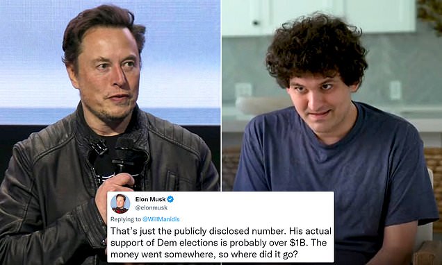 Elon Musk alleges disgraced SBF donated over $1B to Democrats and asks 'Where did it go?'