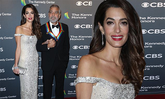 George Clooney and wife Amal lead the stars at the 45th Kennedy Center Honors in Washington, D.C.