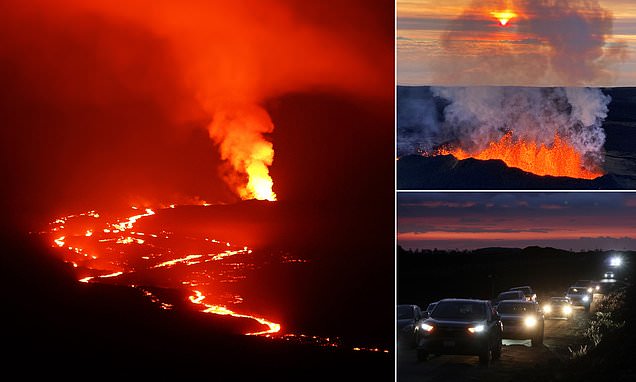 Why authorities will NOT stop magma from the world's largest active volcano from reaching highway