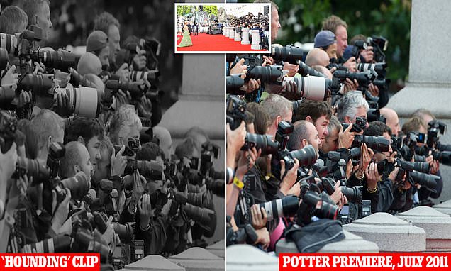 Photo in trailer showing how Sussexes' were pursued by press was actually taken at film premiere