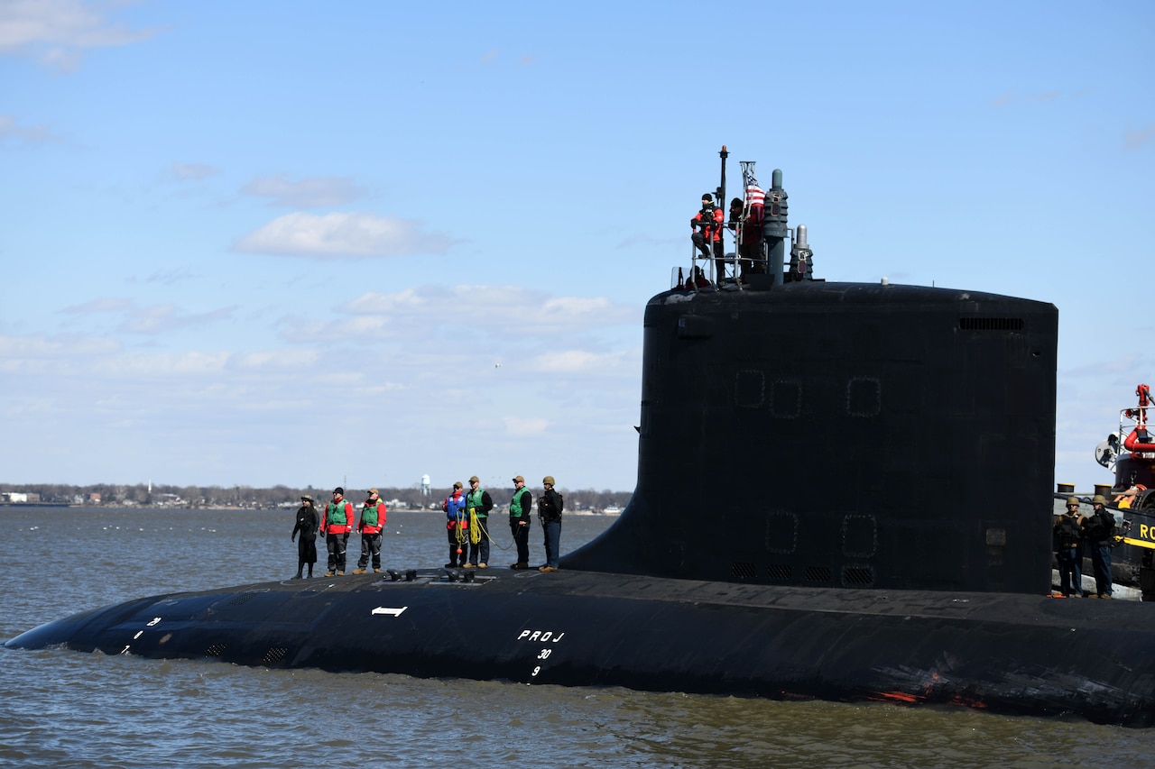 First Lady, President Officially Commission Navy Attack Submarine