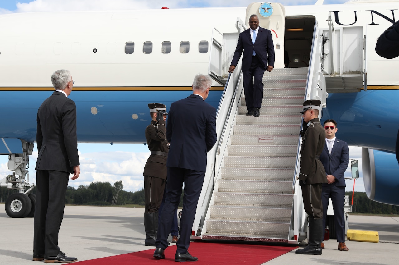 Austin's Visit to Latvia Underscores U.S. Commitment