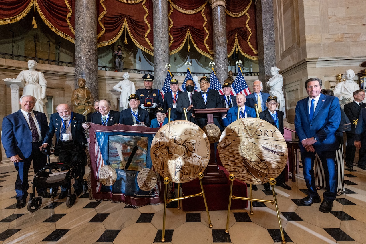 WWII Merchant Mariners Receive Congressional Gold Medal