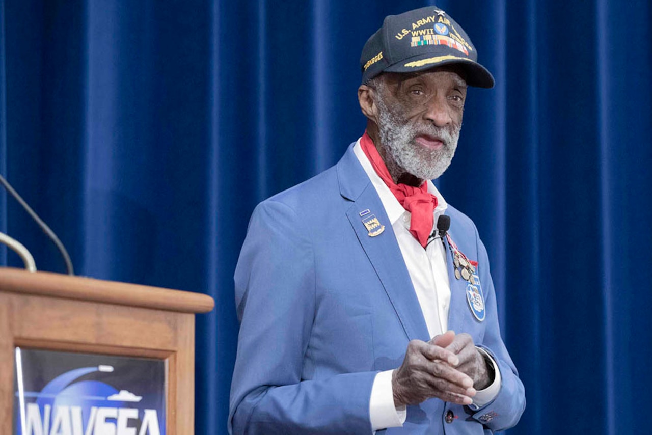 Tuskegee Airman Discusses Distinguished Service During Black History Month Celebration