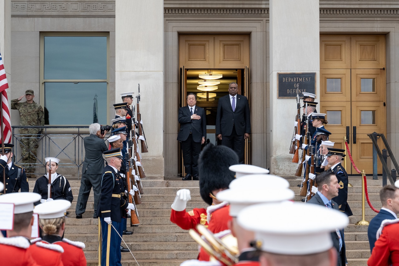 Austin, Hamada Sign Documents to Strengthen Alliance Interoperability