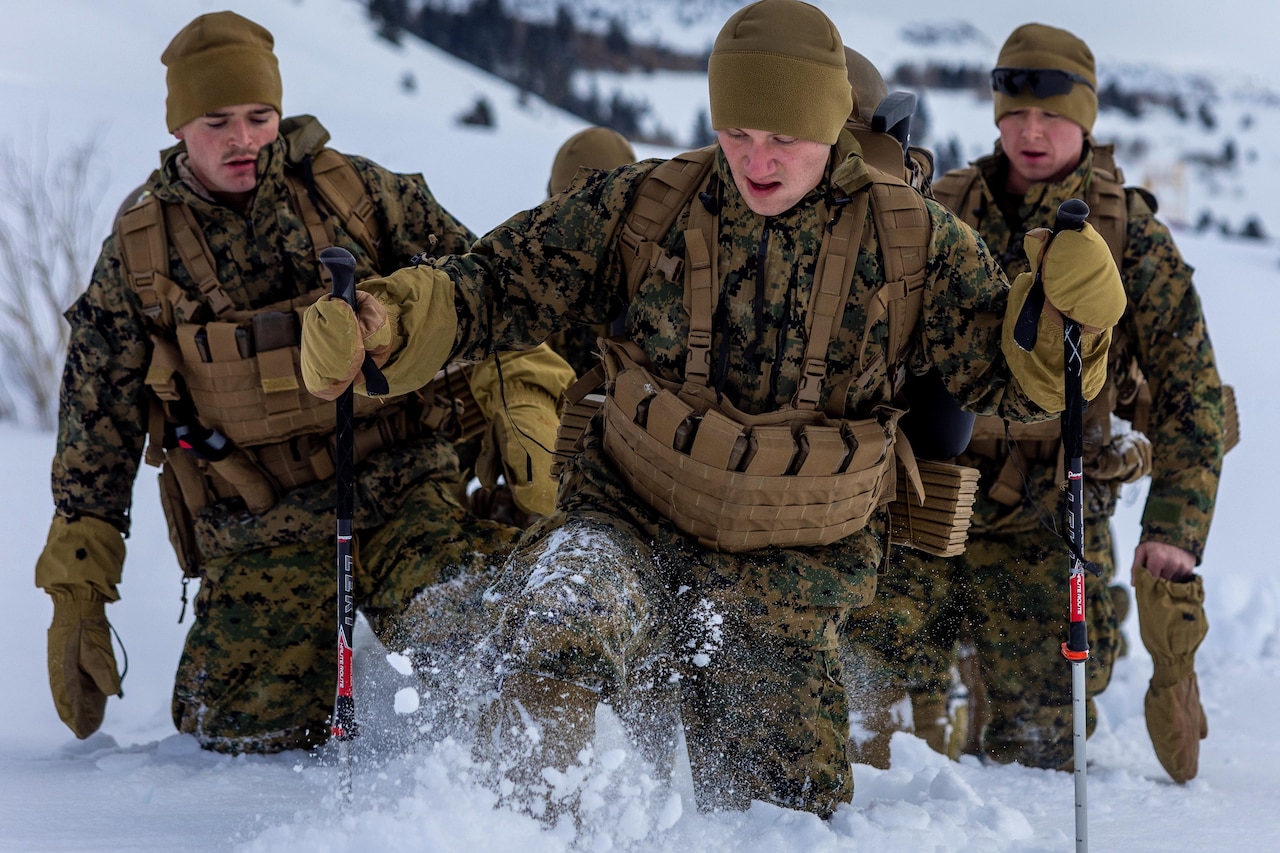 Marines Survive, Thrive in Snowy Mountains