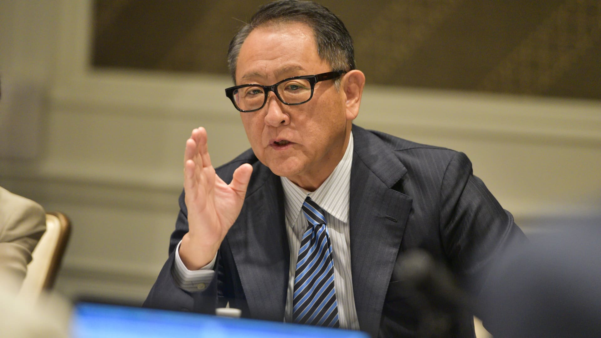 Toyota CEO Akio Toyoda talks about why he isn't all-in on EVs — and what made him do a 'happy dance'