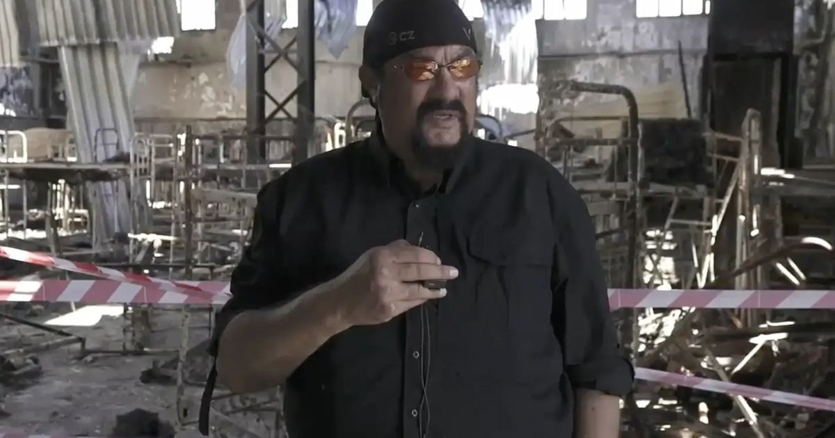 Steven Seagal Promotes Russian Claims That Ukraine Killed Its Own POWs