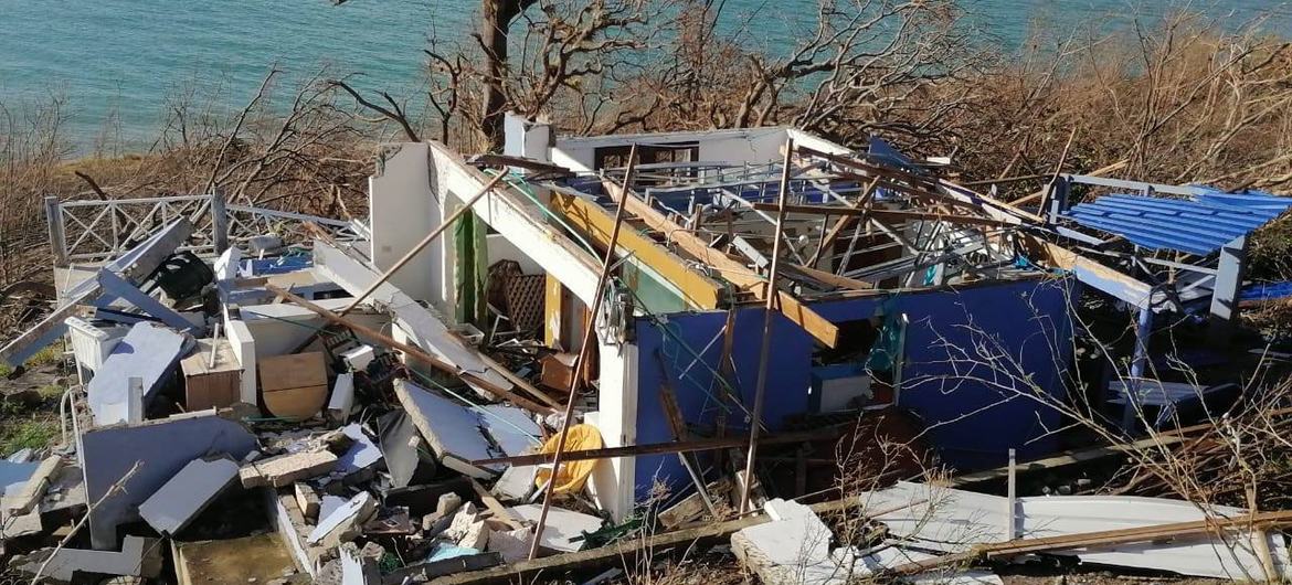 Marcela Cano’s house after the hurricane. Marcela Cano’s house after the hurricane.