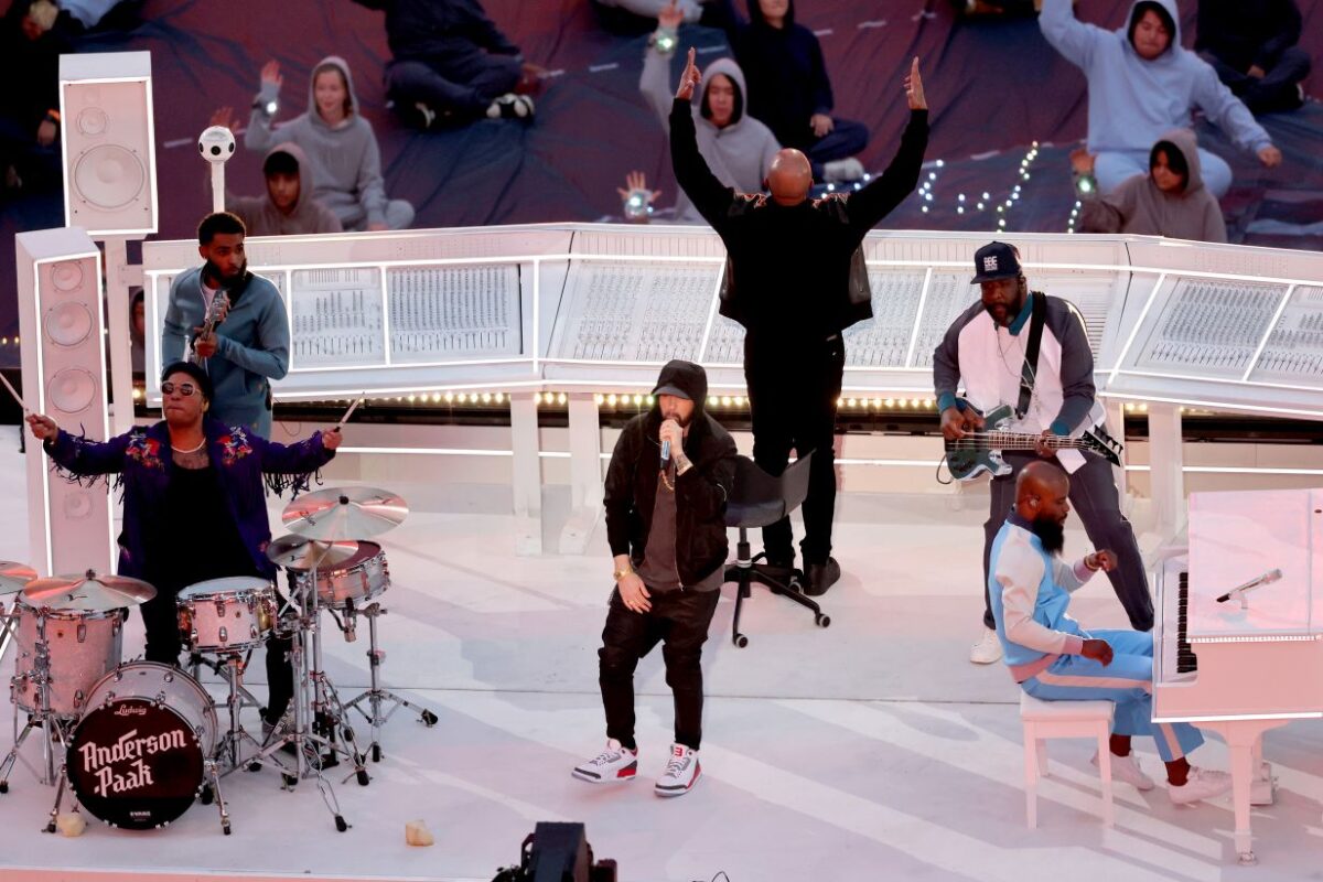 NFL Responds to Eminem Kneeling During Super Bowl LVI Halftime Show