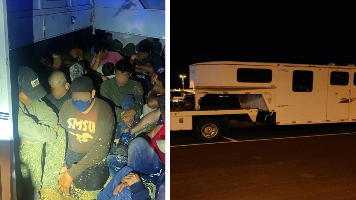 2 Americans Arrested for Allegedly Smuggling 33 Illegal Immigrants in Horse Trailer
