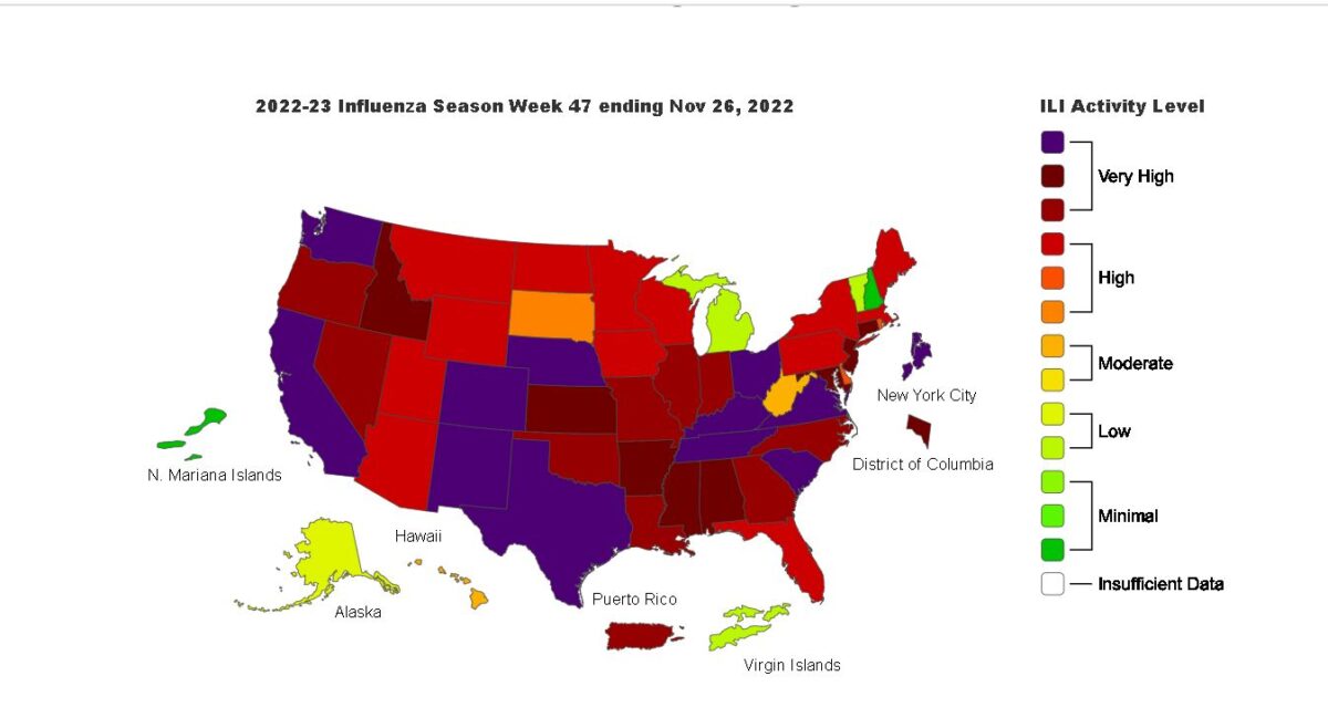 CDC Alert: 44 States Experiencing High Levels of Respiratory Illness