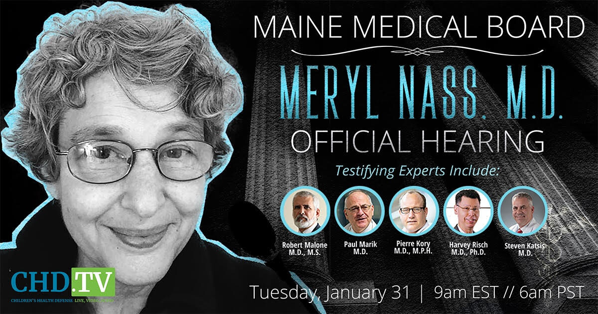 LIVE NOW: Maine Medical Board Holds Hearing on the Licensure of Dr. Meryl Nass