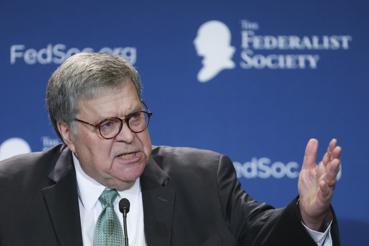 William Barr Says Trump Indictment a ‘Political Hit Job’ and ‘Disgrace’