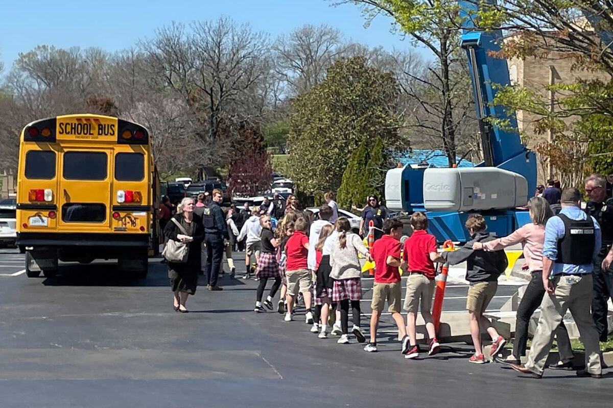 Video Shows Children Fleeing Through Woods, Onto Busy Road After Nashville Shooting