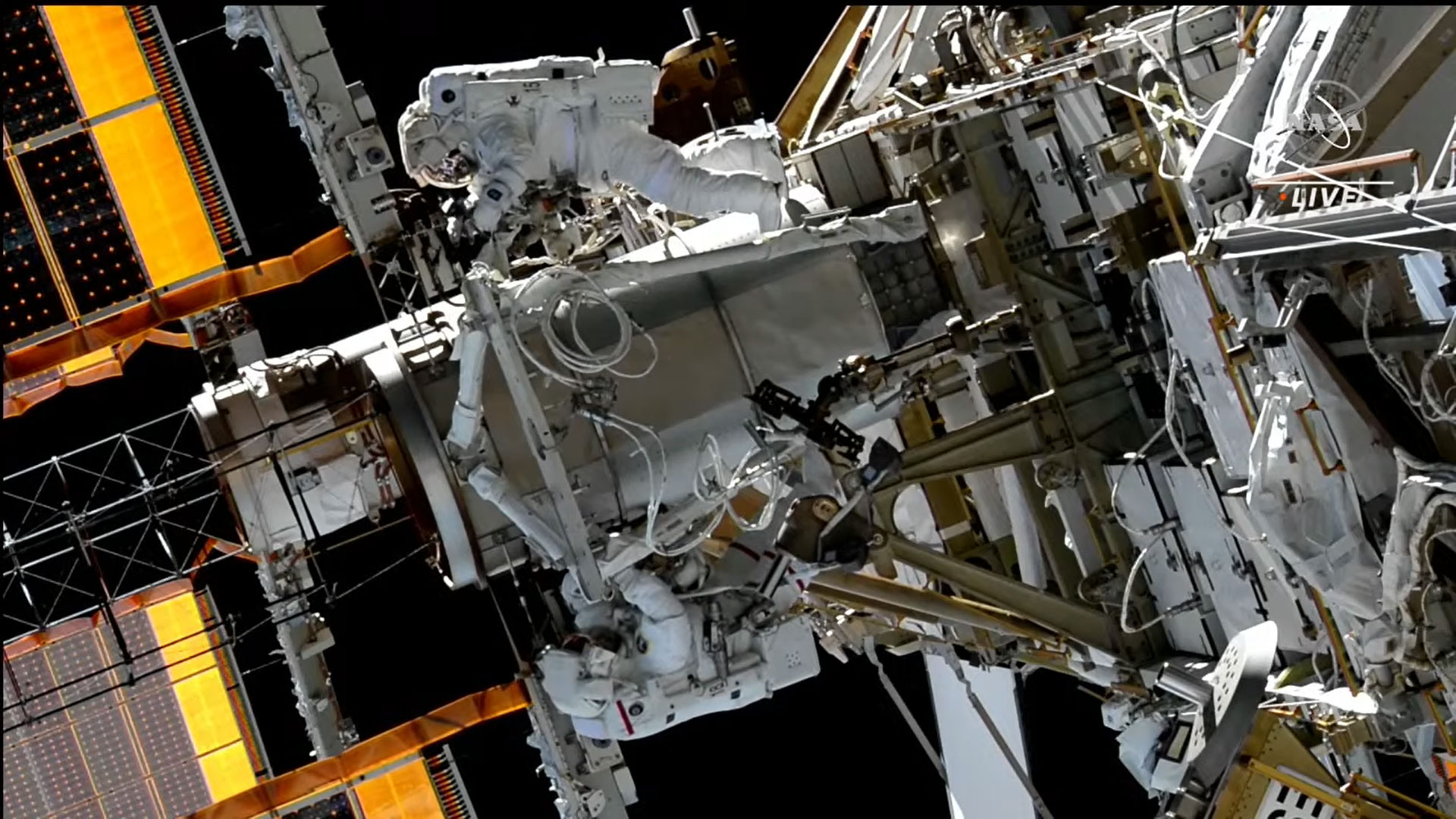 Spacewalkers Complete Construction Job to Upgrade Station Power