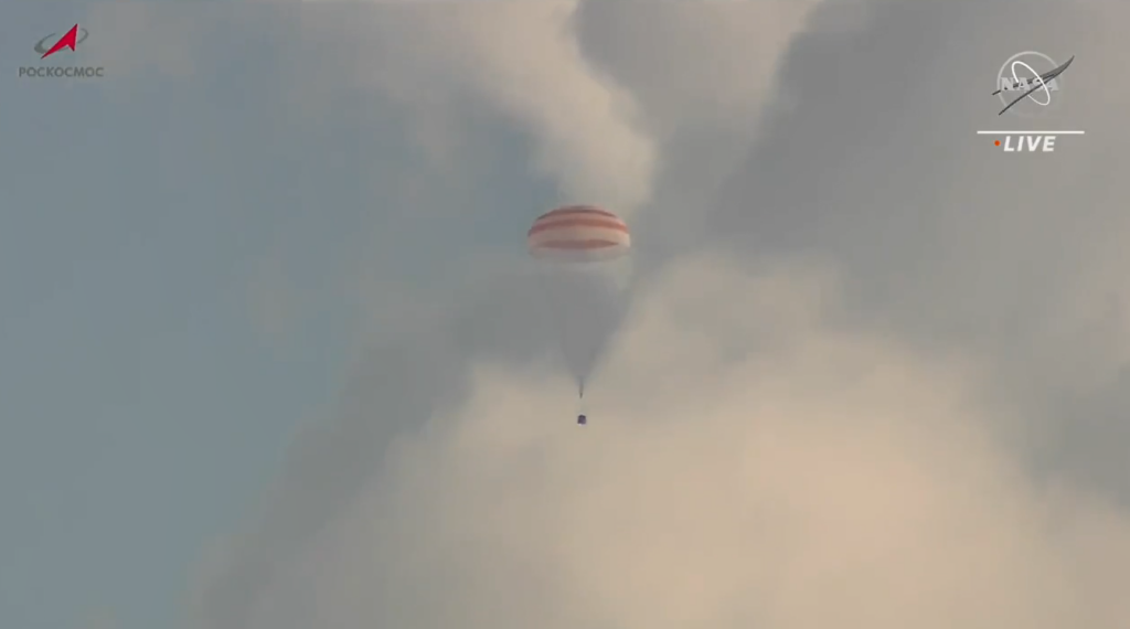 NASA Astronaut Frank Rubio and Crewmates Land in Kazakhstan